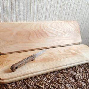 Lot de 2 planches apéritif en merisier massif du Jura – Fabrication artisanale française
