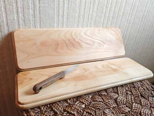 Lot de 2 planches apéritif en merisier massif du Jura – Fabrication artisanale française
