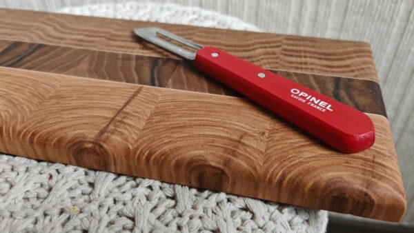 Petite planche à découper en bois de bout – 340 x 120 x 10 mm – Chêne, frêne, noyer et érable – Image 2
